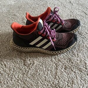 Adidas ultra 4D Black and peach Running Shoes